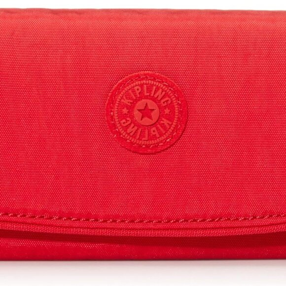 Money Land RFID Wallet Womens Red Rouge Polyester Organizer Travel Secure - Picture 4 of 9